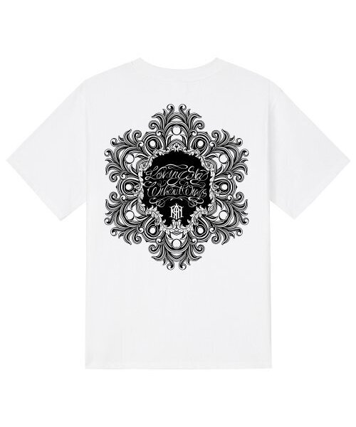 KAN6312(カン6312)の「KTW0076 メガフラワー 半袖Tシャツ - ホワイト(Tシャツ/カットソー・メンズ・その他・X-LARGE/MEDIUM/SMALL/LARGE)」の1枚目の写真