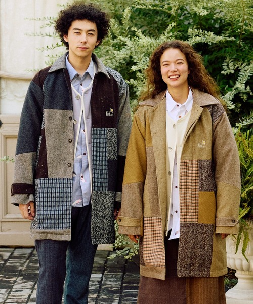 go slow caravan（ゴースローキャラバン）の「WOOL LIKE FABRIC バルマカンコート（その他アウター・メンズ・グレー/ブラウン・LARGE/MEDIUM）」の7枚目の写真