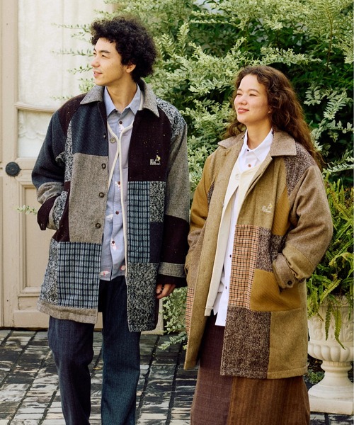 go slow caravan（ゴースローキャラバン）の「WOOL LIKE FABRIC バルマカンコート（その他アウター・メンズ・グレー/ブラウン・LARGE/MEDIUM）」の8枚目の写真