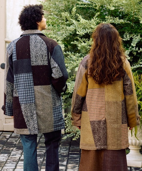 go slow caravan（ゴースローキャラバン）の「WOOL LIKE FABRIC バルマカンコート（その他アウター・メンズ・グレー/ブラウン・LARGE/MEDIUM）」の18枚目の写真