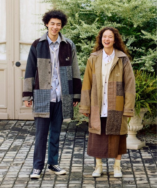 go slow caravan（ゴースローキャラバン）の「WOOL LIKE FABRIC バルマカンコート（その他アウター・メンズ・グレー/ブラウン・LARGE/MEDIUM）」の19枚目の写真