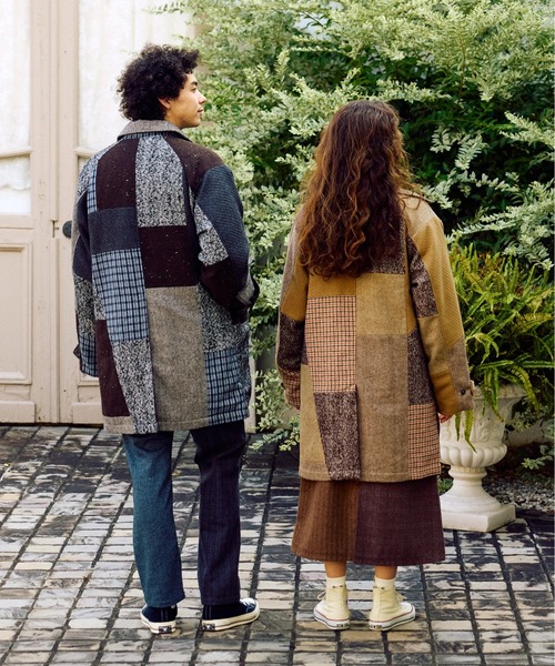 go slow caravan（ゴースローキャラバン）の「WOOL LIKE FABRIC バルマカンコート（その他アウター・メンズ・グレー/ブラウン・LARGE/MEDIUM）」の20枚目の写真