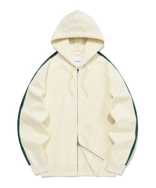 COVERNAT(カバーナット)の「レトロトラックフードパーカージップアップクリーム(パーカー・レディース・その他・X-LARGE/LARGE/MEDIUM/SMALL)」の3枚目の写真