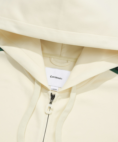 COVERNAT(カバーナット)の「レトロトラックフードパーカージップアップクリーム(パーカー・レディース・その他・X-LARGE/LARGE/MEDIUM/SMALL)」の4枚目の写真