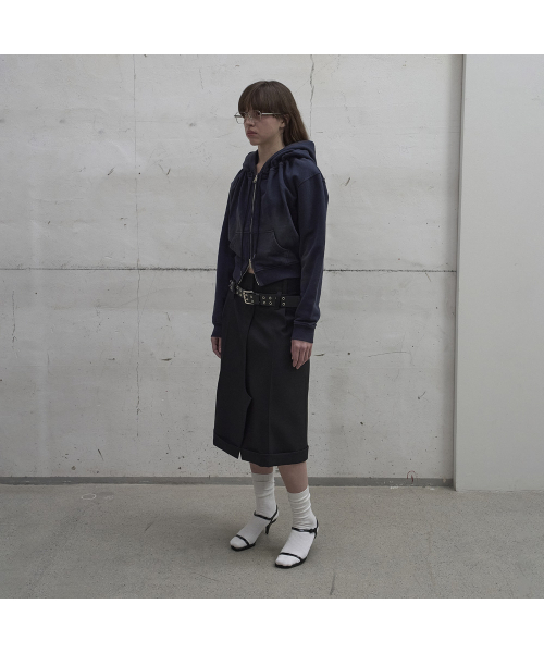 LCDC TM(エルシーディーシーティーエム)の「TAILORED ZIP FRONT SKIRT (BLACK)(スカート・レディース・ブラック・SMALL/MEDIUM)」の2枚目の写真