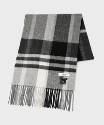 TAKEO KIKUCHI | チェックカシミヤマフラー(マフラー)