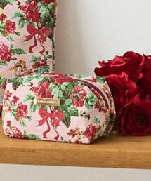 LAURA ASHLEY（ローラアシュレイ）の「【ジャカード/ギフトにおすすめ！】メアリーポート ブーケ柄 ポーチ（ポーチ）」