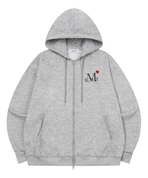 新品★MUCENT ムセント ラブリッツミニハートロゴフードパーカー A'GEM/9 × .kom 『MUCENT/ムセント』 LOVRITS MINI HEART LOGO HOOD