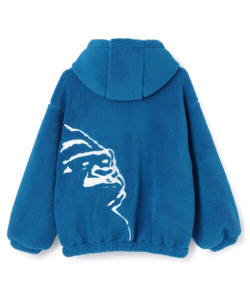 XLARGE KIDS（エクストララージキッズ）の「OGボアブルゾン（ブルゾン・キッズ・グレー/ブルー/ブラック・120cm/90cm/100cm/140cm/130cm/110cm）」の4枚目の写真