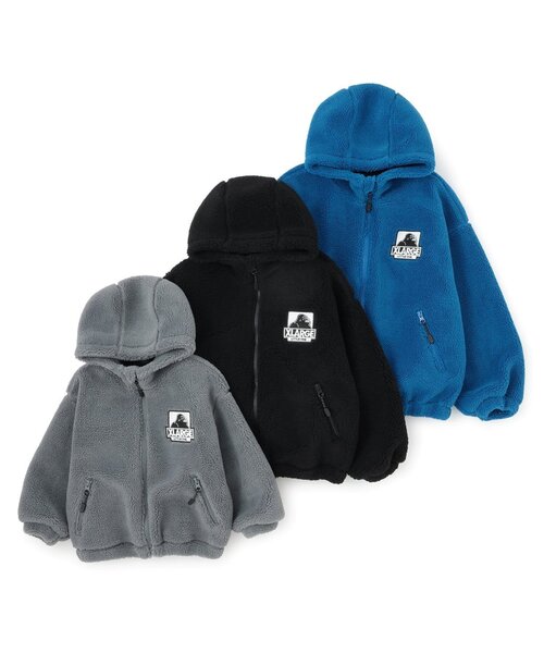 XLARGE KIDS（エクストララージキッズ）の「OGボアブルゾン（ブルゾン・キッズ・グレー/ブルー/ブラック・120cm/90cm/100cm/140cm/130cm/110cm）」の12枚目の写真