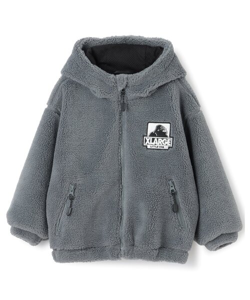 XLARGE KIDS（エクストララージキッズ）の「OGボアブルゾン（ブルゾン・キッズ・グレー/ブルー/ブラック・120cm/90cm/100cm/140cm/130cm/110cm）」の16枚目の写真