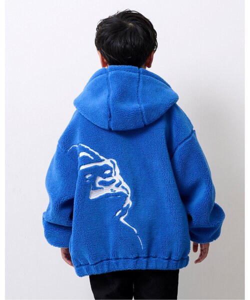 XLARGE KIDS（エクストララージキッズ）の「OGボアブルゾン（ブルゾン・キッズ・グレー/ブルー/ブラック・120cm/90cm/100cm/140cm/130cm/110cm）」の17枚目の写真
