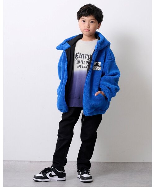 XLARGE KIDS（エクストララージキッズ）の「OGボアブルゾン（ブルゾン・キッズ・グレー/ブルー/ブラック・120cm/90cm/100cm/140cm/130cm/110cm）」の18枚目の写真