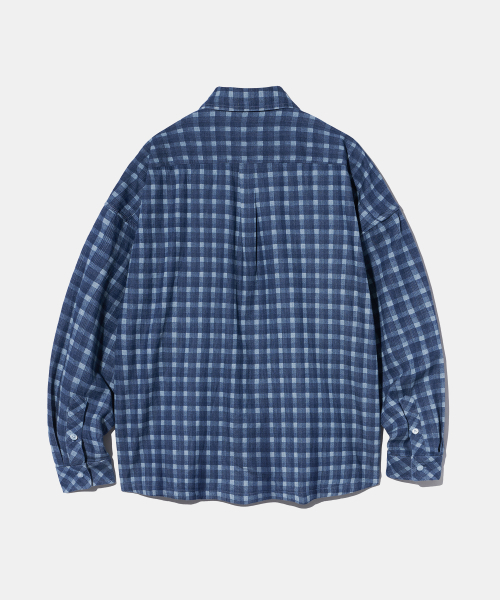 Diamond Layla（ダイアモンドレイラ）の「Washed Denim Laser Check Shirt S163（シャツ/ブラウス・レディース・その他・MEDIUM/LARGE/X-LARGE）」の2枚目の写真