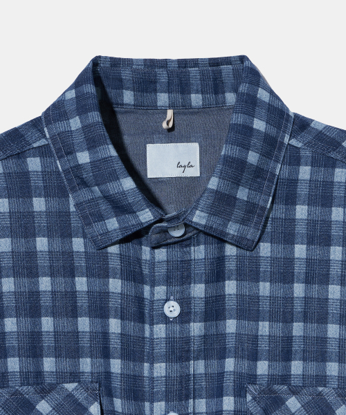 Diamond Layla（ダイアモンドレイラ）の「Washed Denim Laser Check Shirt S163（シャツ/ブラウス・レディース・その他・MEDIUM/LARGE/X-LARGE）」の4枚目の写真