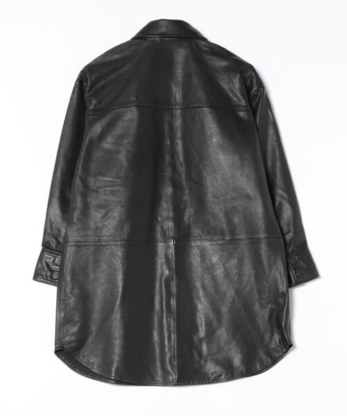 ALLSAINTS（オールセインツ）の「FAYE LEA SHACKET DRESS | FAYE LEA SHACKET ドレス・ワンピース（ワンピース・レディース・ブラック・8/10/6/4）」の2枚目の写真