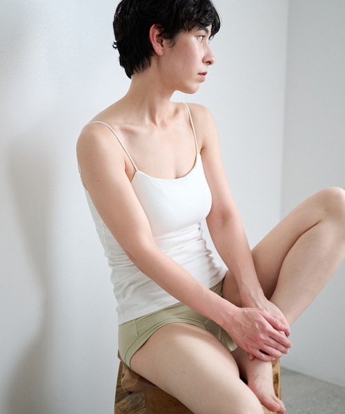EMILY WEEK(エミリーウィーク)の「《追加4》オーガニックコットン混 ストレッチブラキャミソール(その他アンダーウェア/インナー・レディース・ブラック/ホワイト/グリーン・38/36/40)」の18枚目の写真