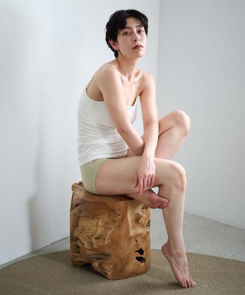 EMILY WEEK(エミリーウィーク)の「《追加4》オーガニックコットン混 ストレッチブラキャミソール(その他アンダーウェア/インナー・レディース・ブラック/ホワイト/グリーン・38/36/40)」の13枚目の写真