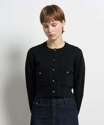 LANVIN en Bleu | ダブルフェイスショートカーディガン(カーディガン/ボレロ)