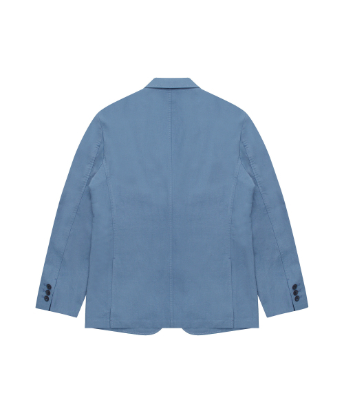SOLEW(ソル)の「リネンブレンドアウトポケットジャケット_ブルー(テーラードジャケット・メンズ・その他・SMALL/MEDIUM/LARGE/X-LARGE)」の2枚目の写真