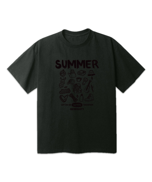 BEMIGHTY（ビーマイティー）の「サマーキャンプオーバーサイズ半袖Tシャツ[ブラック]（Tシャツ/カットソー・メンズ・その他・LARGE/X-LARGE/XX-LARGE）」の5枚目の写真