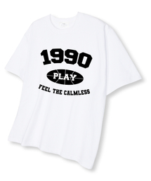 1990プレイ オーバーサイズ 半袖Tシャツ ホワイト