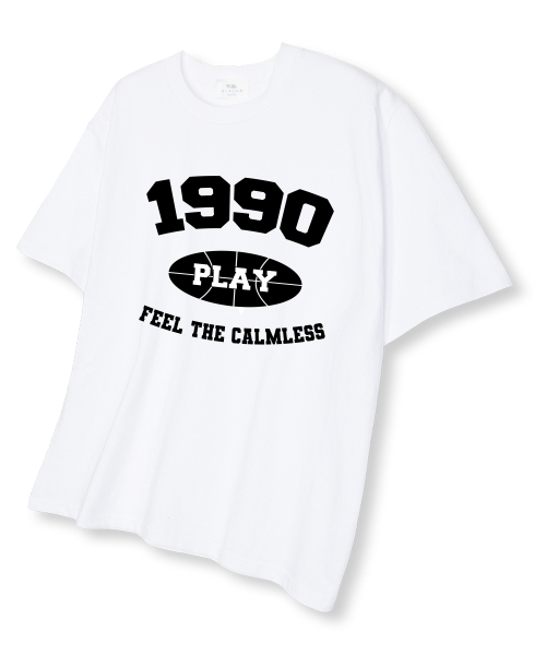 TI.GLAKE(ティーグレイク)の「1990プレイ オーバーサイズ 半袖Tシャツ ホワイト(Tシャツ/カットソー・レディース・その他・LARGE/X-LARGE/XX-LARGE)」の1枚目の写真