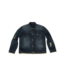MEA（メア）の「DAMAGED STUD DENIM JACKET [INDIGO]（デニムジャケット）」