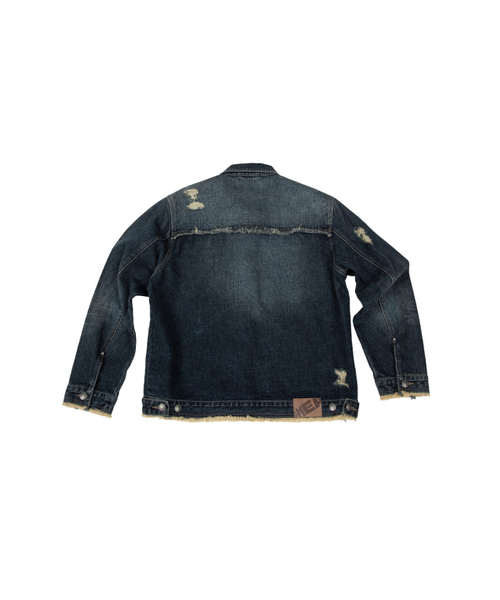 MEA（メア）の「DAMAGED STUD DENIM JACKET [INDIGO]（デニムジャケット・レディース・その他・2/3）」の2枚目の写真