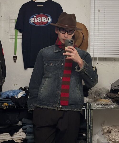 MEA（メア）の「DAMAGED STUD DENIM JACKET [INDIGO]（デニムジャケット・レディース・その他・2/3）」の7枚目の写真
