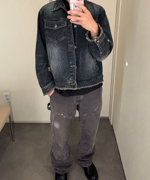 MEA（メア）の「DAMAGED STUD DENIM JACKET [INDIGO]（デニムジャケット・レディース・その他・2/3）」の9枚目の写真