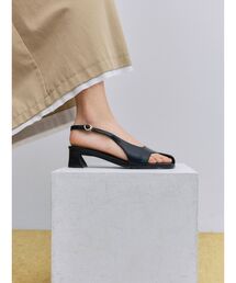 LAGUNAMOON | アシメオープントゥサンダル(サンダル)