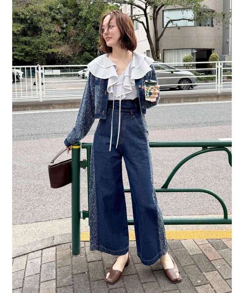 LAGUNAMOON（ラグナムーン）の「アシメオープントゥサンダル（サンダル・レディース・ブラウン/ブラック・MEDIUM/SMALL）」の8枚目の写真