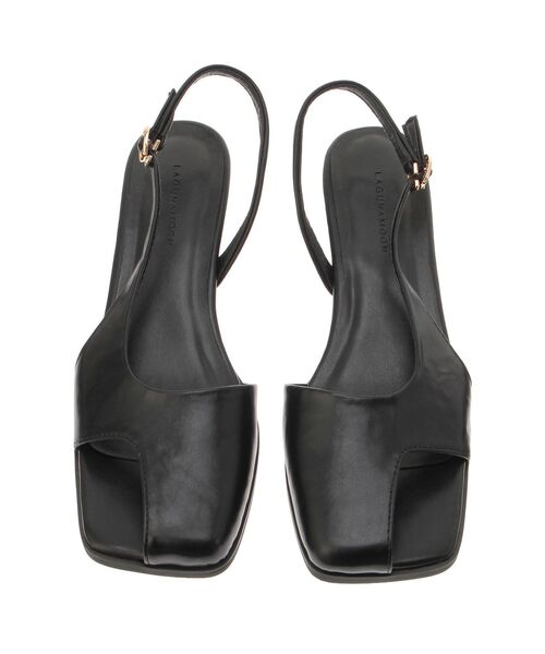 LAGUNAMOON（ラグナムーン）の「アシメオープントゥサンダル（サンダル・レディース・ブラウン/ブラック・MEDIUM/SMALL）」の9枚目の写真