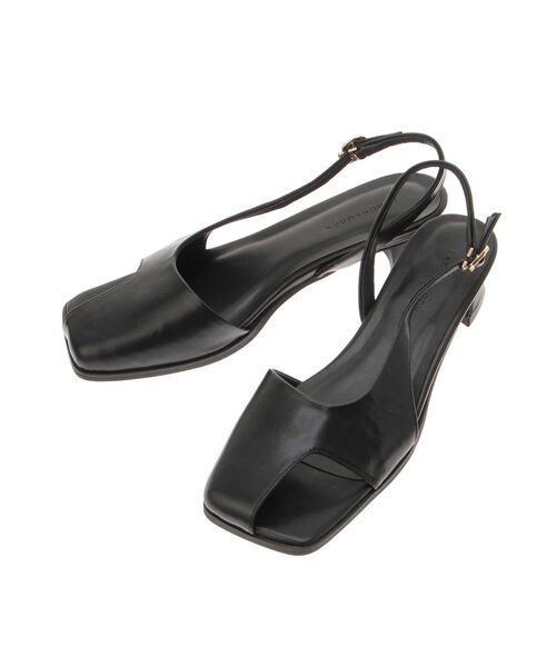 LAGUNAMOON（ラグナムーン）の「アシメオープントゥサンダル（サンダル・レディース・ブラウン/ブラック・MEDIUM/SMALL）」の15枚目の写真