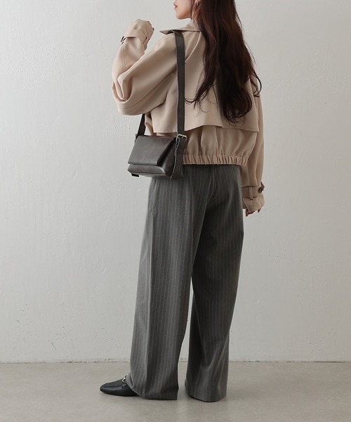 COLONY 2139（コロニートゥーワンスリーナイン）の「ショートトレンチコート（トレンチコート・レディース・ネイビー/ベージュ/ライトベージュ・FREE）」の10枚目の写真