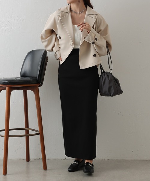COLONY 2139（コロニートゥーワンスリーナイン）の「ショートトレンチコート（トレンチコート・レディース・ネイビー/ベージュ/ライトベージュ・FREE）」の16枚目の写真