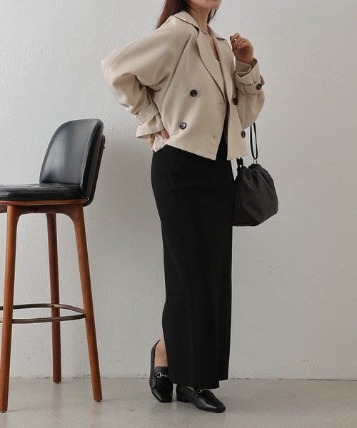 COLONY 2139（コロニートゥーワンスリーナイン）の「ショートトレンチコート（トレンチコート・レディース・ネイビー/ベージュ/ライトベージュ・FREE）」の19枚目の写真