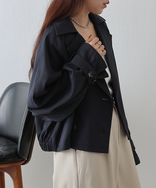 COLONY 2139（コロニートゥーワンスリーナイン）の「ショートトレンチコート（トレンチコート・レディース・ネイビー/ベージュ/ライトベージュ・FREE）」の21枚目の写真