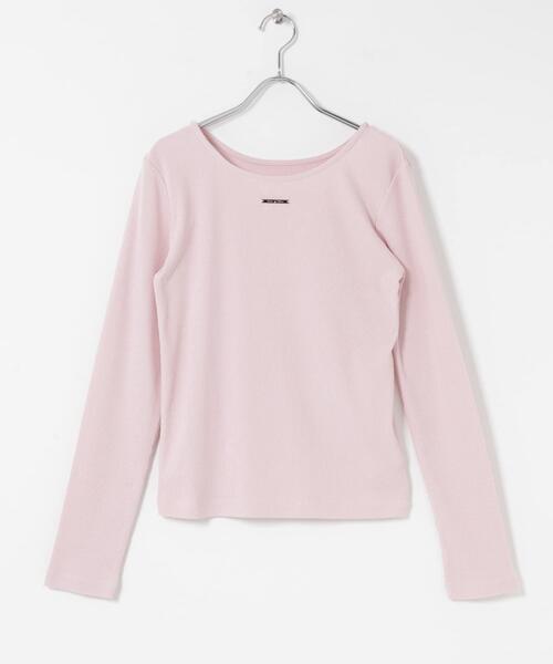 SENSE OF PLACE by URBAN RESEARCH（センスオブプレイスバイアーバンリサーチ）の「【累計販売点数3000点突破】プレートツキバレエネックトップ/オフィスカジュアル/通勤/ベーシック/リブ/春カラー（Tシャツ/カットソー・レディース・オフホワイト/チャコールグレー/グレー/ピンク・ONE）」の6枚目の写真