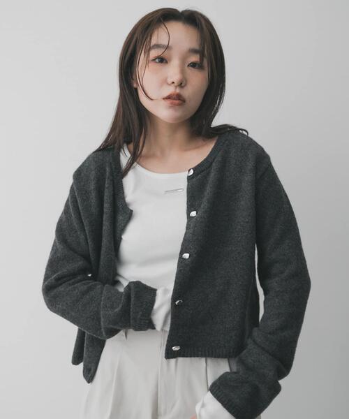 SENSE OF PLACE by URBAN RESEARCH（センスオブプレイスバイアーバンリサーチ）の「【累計販売点数3000点突破】プレートツキバレエネックトップ/オフィスカジュアル/通勤/ベーシック/リブ/春カラー（Tシャツ/カットソー・レディース・オフホワイト/チャコールグレー/グレー/ピンク・ONE）」の8枚目の写真