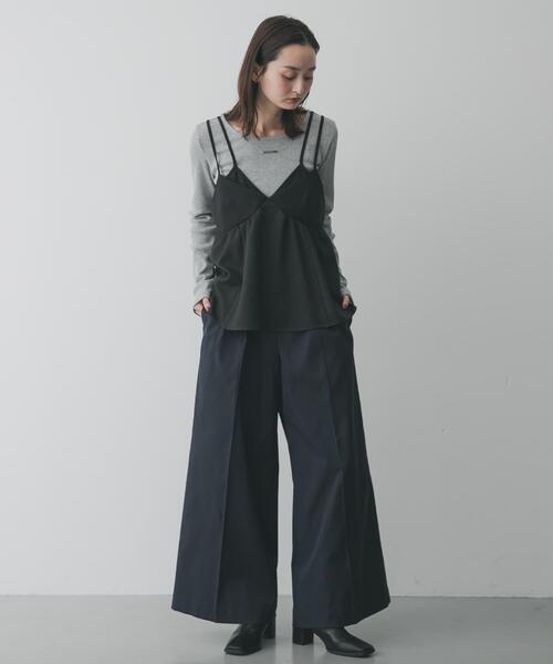 SENSE OF PLACE by URBAN RESEARCH（センスオブプレイスバイアーバンリサーチ）の「【累計販売点数3000点突破】プレートツキバレエネックトップ/オフィスカジュアル/通勤/ベーシック/リブ/春カラー（Tシャツ/カットソー・レディース・オフホワイト/チャコールグレー/グレー/ピンク・ONE）」の16枚目の写真