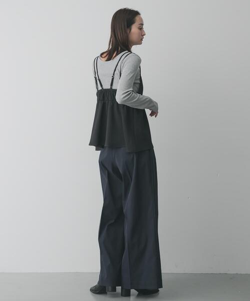 SENSE OF PLACE by URBAN RESEARCH（センスオブプレイスバイアーバンリサーチ）の「【累計販売点数3000点突破】プレートツキバレエネックトップ/オフィスカジュアル/通勤/ベーシック/リブ/春カラー（Tシャツ/カットソー・レディース・オフホワイト/チャコールグレー/グレー/ピンク・ONE）」の17枚目の写真