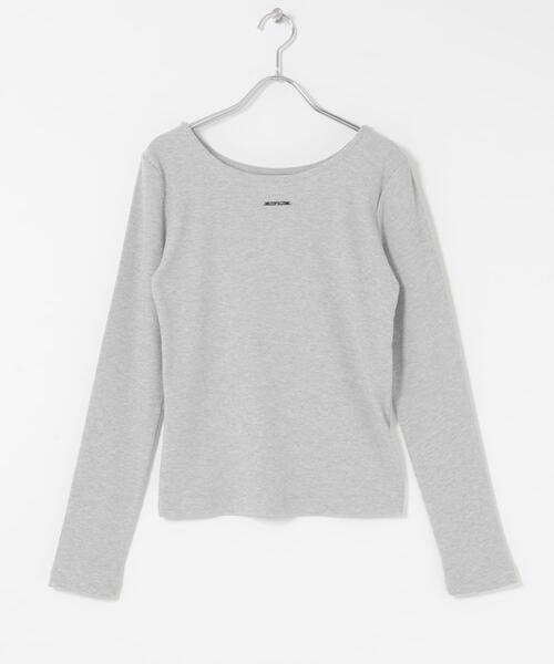 SENSE OF PLACE by URBAN RESEARCH（センスオブプレイスバイアーバンリサーチ）の「【累計販売点数3000点突破】プレートツキバレエネックトップ/オフィスカジュアル/通勤/ベーシック/リブ/春カラー（Tシャツ/カットソー・レディース・オフホワイト/チャコールグレー/グレー/ピンク・ONE）」の18枚目の写真