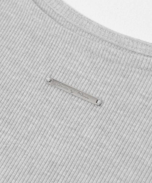 SENSE OF PLACE by URBAN RESEARCH（センスオブプレイスバイアーバンリサーチ）の「【累計販売点数3000点突破】プレートツキバレエネックトップ/オフィスカジュアル/通勤/ベーシック/リブ/春カラー（Tシャツ/カットソー・レディース・オフホワイト/チャコールグレー/グレー/ピンク・ONE）」の19枚目の写真