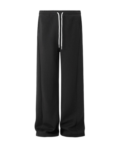 NOWLE（ノウル）の「【NOWLE】バギーフィット 切り替えデザイン スウェットパンツ（スウェットパンツ・メンズ・ブラック/グレー・LARGE/MEDIUM/X-LARGE）」の12枚目の写真