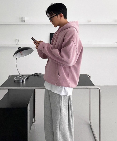 NOWLE（ノウル）の「【NOWLE】バギーフィット 切り替えデザイン スウェットパンツ（スウェットパンツ・メンズ・ブラック/グレー・LARGE/MEDIUM/X-LARGE）」の17枚目の写真