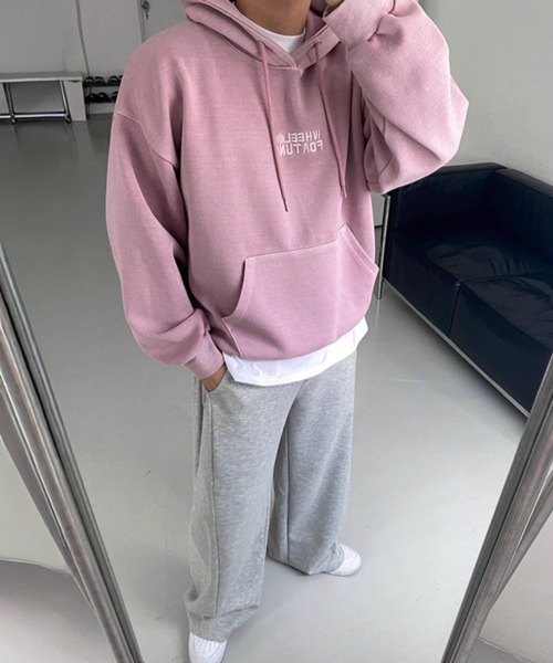 NOWLE（ノウル）の「【NOWLE】バギーフィット 切り替えデザイン スウェットパンツ（スウェットパンツ・メンズ・ブラック/グレー・LARGE/MEDIUM/X-LARGE）」の21枚目の写真