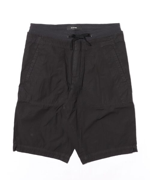 G-STAR（ジースター）の「Double Waistband Trainer Short/レイヤリングデザイントレイナーショートパンツ（その他パンツ・メンズ・ダークブラック/グレー系その他・28inch/36inch/34inch/30inch/32inch）」の2枚目の写真