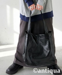 フェイクレザー ビッグトートバッグ